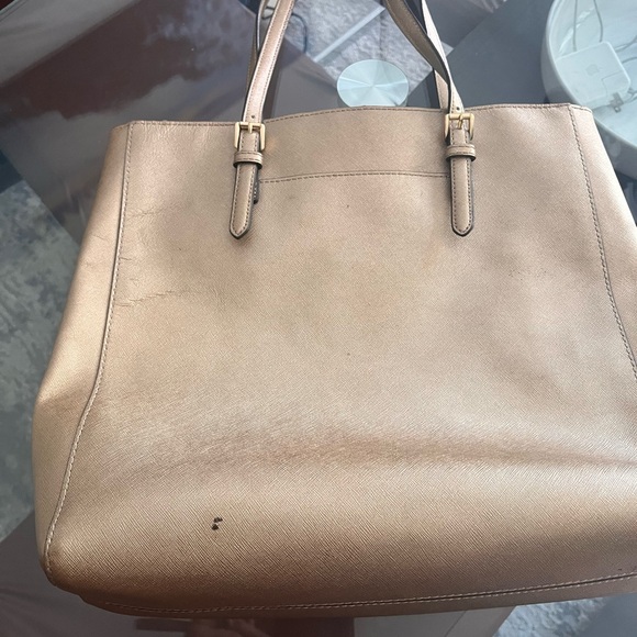 Michael Kors Metallic Gold Tote - Picture 5 of 7